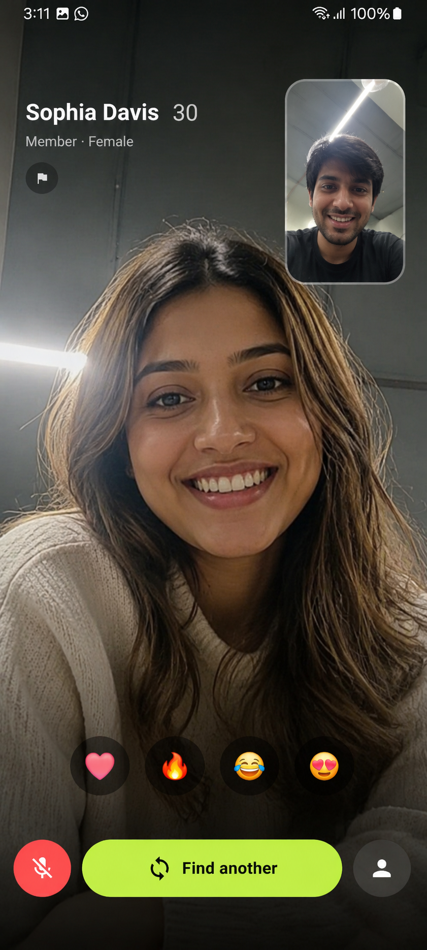 Drift video call screen